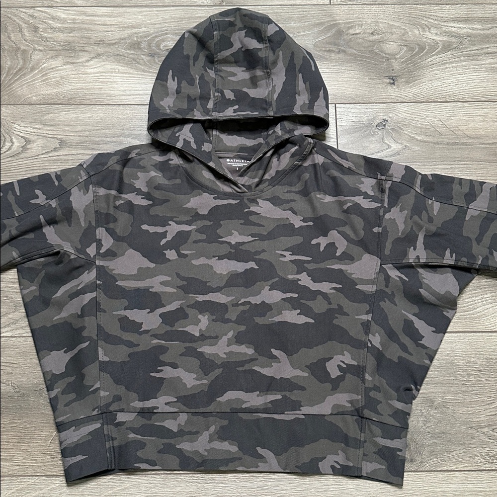 Athleta Farallon‎ Pullover Hoodie Green Camo Size Small/Medium - Picture 6 of 14